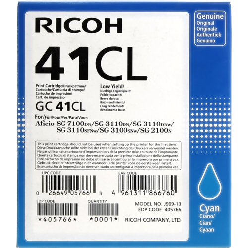 GC 41CL Print Cartridge Cyan фото 3
