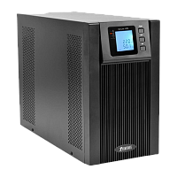 POWERMANOnline2000I(IEC320) ИБП POWERMAN Online 2000, LCD, двойного преобразования, 2000ВА, 1800Вт, 8 штук IEC320 С13 с резервным питанием, USB, RS232, слот SNMP, разъем EPO, батарея 12В 9Ач 4 шт., 1 кабель для нагрузки C13/C14, 191 х 337 х 460 мм., 19.64