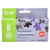 CS-CLI481XXLPB -/ Картридж струйный Cactus CS-CLI481XXLPB голубой (12мл) для Canon Pixma TS8140/TS9140