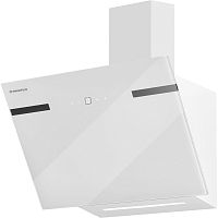 Amber60GlassWhite ВЫТЯЖКА MAUNFELD/ Наклонная, 60 см, 1050 м3/ч, сенсорное управление, белое стекло, фильтр CF100 (2 шт) (не входит в комплетк)
