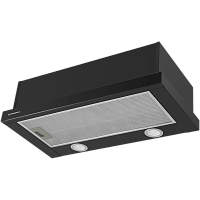 VSFast(Glass)60Black ВЫТЯЖКА MAUNFELD/ Тип: встраиваемая Цвет: черный. Ширина 600 мм. Максимальная производительность 850 м3/час, 2 скорости, колыбельное управление, алюминиевый фильтр, освещение светодиодное LED 2*1 Вт, уровень шума 47Дб, полная потребля