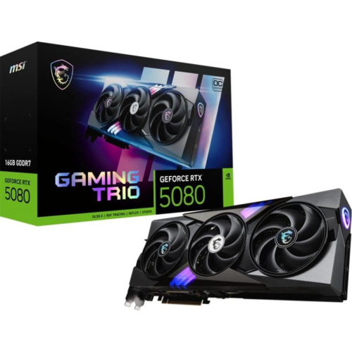 RTX508016GGAMINGTRIOOC Видеокарта MSI PCIE16 RTX5080 16GB RTX 5080 16G GAMING TRIO OC фото 5 RTX508016GGAMINGTRIOOC Видеокарта MSI PCIE16 RTX5080 16GB RTX 5080 16G GAMING TRIO OC фото 5
