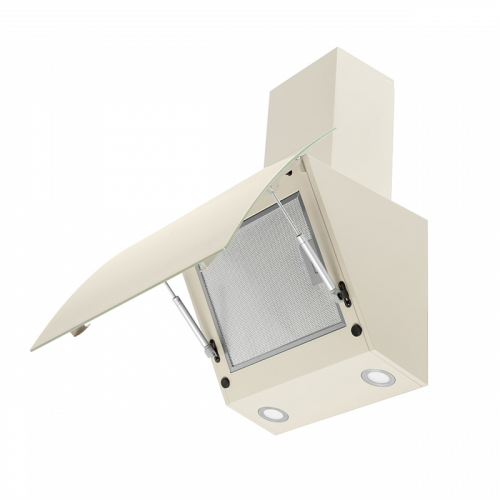 SKYSTARCHEF60GlassBeige ВЫТЯЖКА MAUNFELD/ Наклонная вытяжка с настенным креплением, 60 см, 1000 м3/ч бежевый фото 17