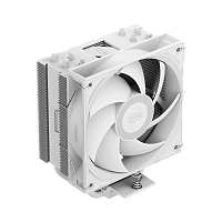 RT400WH Кулер для процессора/ CPU Cooler PCCooler RT400 WH (235W, 4-pin PWM, 148mm, Al/Cu, 4x6mm, 1x120mm, 73.32CFM, 34.9dBA, 2200RPM, S: 115X/1200/1700/1851 , AMD AM4/AM5, white)