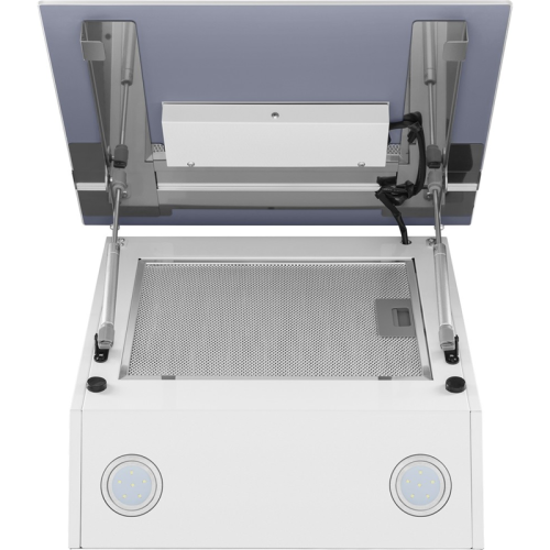 MEDWAY60GlassWhite/StripeInox Кухонная вытяжка MAUNFELD/ Кухонная вытяжка MAUNFELD Medway 60 белый/вставка сатин фото 14