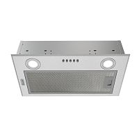 Olmo506IM Встраиваемая вытяжка Delonghi/ Встраиваемая вытяжка Delonghi, 52 см, отвод/рециркуляция, 650 м3/ч, 3 скорости, механическое управление, LED подсветка, цвет нержавеющая сталь
