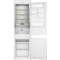 WHC18T132 Встраиваемый холодильник Whirlpool, 177х54.5х54 см, 182/68 л, инверторный компрессор, Full No Frost, автоматическая разморозка, зона свежести, перенавешиваемые дверцы, скользящие направляющие, LED освещение Италия