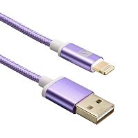 ACD-U913-P6P Кабели USB ACD-Style Lightning ; USB-A 2-сторонние коннекторы, нейлон, 1м, фиолетовый (ACD-U913-P6P)