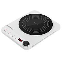 EFI271MWH Индукционная плитка MAUNFELD/ Индукционная плитка MAUNFELD, 1 конфорка, 5 программ, таймер, дисплей, цвет бежевый