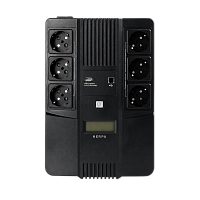 NH800 Источник бесперебойного питания NERPA RU 800ВА/480Вт, LCD, 6 розеток Schuko, Зарядка USB, АКБ 9 Ач/12 В