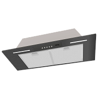 KHI9931N Встраиваемая вытяжка Korting/ Полностью встраиваемая(блок), в шкаф 90см, механическое управление, 3 режима, 950 м3/ч., алюминиевый жировой фильтр, LED освещение, ур.шума 56 дб, цвет - черный