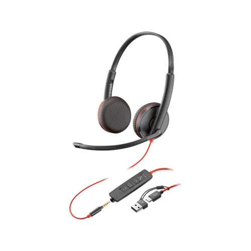 8X229A6 Гарнитура проводная/ Poly Blackwire 3225 Stereo USB-C Headset +3.5mm Plug +USB-C/A Adapter (Bulk) 8X229A6 Гарнитура проводная/ Poly Blackwire 3225 Stereo USB-C Headset +3.5mm Plug +USB-C/A Adapter (Bulk)