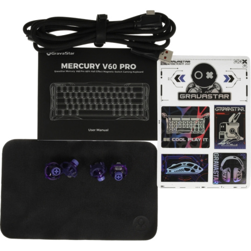 6972448925877 Игровая клавиатура/ Клавиатура с магнитными свичами Gravastar Mercury V60Pro CF BLK RU фото 6 6972448925877 Игровая клавиатура/ Клавиатура с магнитными свичами Gravastar Mercury V60Pro CF BLK RU фото 6