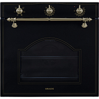 BK60.2S Встраиваемые электрические духовки 60 см Graude/ 594 х 594 х 569 мм, 5 режимов нагрева,Решетка для жарки,Глубокий противень/поддон для жира,Ручка и переключатели из бронзы,Максимальная температура: 250°C,Полезный объем: 73 л,Жироулавливающий фильт