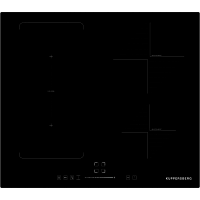 Встраиваемые индукционные панели Kuppersberg/ Индукционная,  Индукционная варочная поверхность стеклокерамическая,ширина 60 см, 2 зоны 1,5 кВт (BOOSTER 2 кВт), 2 зоны 2 кВт (BOOSTER 2,6 кВт), 1 зона Flexi/Bridge 400*220 mm 3 кВт (BOOSTER 3,6 кВт), электро