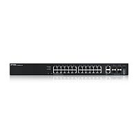 XGS2220-30-EU0101F Коммутатор/ Zyxel XGS2220-30 L3 Access switch , rack 19", 24xRJ-45: 1G, 2xRJ-45: 1/2.5/5/10G, 4xSFP+, standalone/cloud management