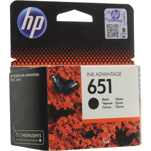 Картридж/ HP 651 Black Ink Cartridge фото 2