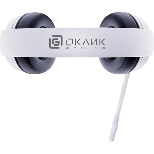 1978693 Наушники с микрофоном Oklick HS-L710G белый/черный 2м мониторные оголовье (1978693) фото 4