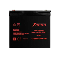 POWERMANBattery12V/50AH Батарея POWERMAN Battery CA12500, напряжение 12В, емкость 50Ач, макс. ток разряда 500А, макс. ток заряда 15А, свинцово-кислотная типа AGM, тип клемм M1, Д/Ш/В В229/138/208, 16.2 кг./ Battery POWERMAN Battery CA12500, voltage 12V, c