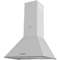 KHC6648RSI Вытяжка Korting/ Кухонная вытяжка, Настенная вытяжка, Ширина 60 см, Мощность: 650 м3/ч, 3 режима, Механическое управление, Алюминиевые жировые фильтры, LED освещение, цвет - античный белый, профиль рамки и кнопки - серебро