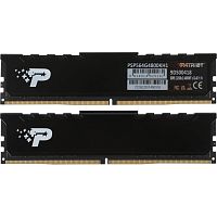 PSP564G4800KH1 Память DDR5 2x32GB 4800MHz Patriot PSP564G4800KH1 Signature Premium RTL PC5-38400 CL40 DIMM 288-pin 1.1В kit single rank с радиатором Ret