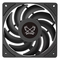 WT1225FD20-P Кулер для корпуса/ Case Cooler Scythe Wonder Tornado 120 (120x120x26mm, 4-pin PWM, 60.29CFM, 26.88dBA, 2000RPM, Black)