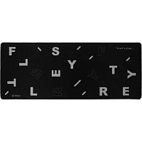 FP75BLACK Коврик для мыши A4Tech FStyler FP75 XL черный/белый 750x300x2мм (FP75 BLACK)