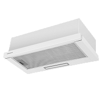 Clyde50GlassWhite Встраиваемая вытяжка MAUNFELD/ Тип: телескопическая Цвет: белый Управление: колыбельное Ширина, мм: 500 Полная потребляемая мощность, Вт: 100 Количество скоростей: 2 Максимальная производительность, м3/ч: 520 Диаметр воздуховода, мм: 120