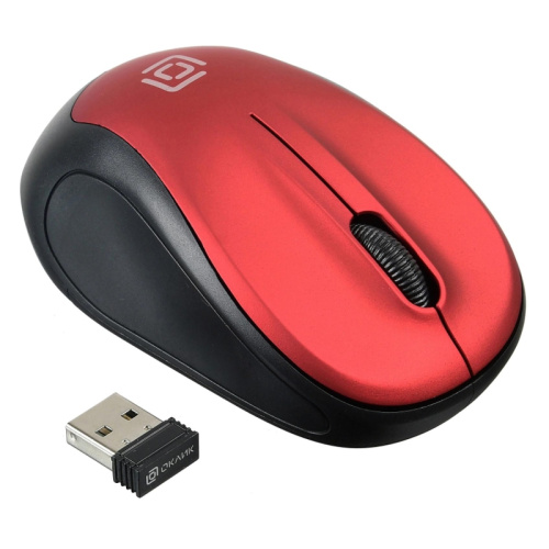 1025135 Мышь Oklick 665MW черный/красный оптическая 1600dpi беспров. USB для ноутбука 3but (1025135) фото 8 1025135 Мышь Oklick 665MW черный/красный оптическая 1600dpi беспров. USB для ноутбука 3but (1025135) фото 8
