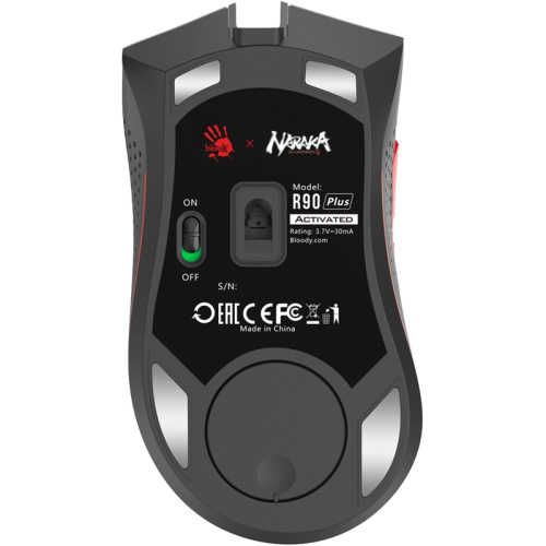 R90PLUSNARAKA Мышь A4Tech Bloody R90 Plus Naraka белый/рисунок оптическая 5000dpi беспров. USB 7but фото 3