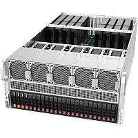 AS-5126GS-TNRT Платформа для сервера/ Supermicro GPU SuperServer AS-5126GS-TNRT 5U (2x Socket SP5 up 500W, 24x DDR5 6400, 2x 2.5" SAS/SATA3 + 4x NVMe 2.5" Hot-Swap, 9x PCI-E x16 (up to 8x GPU), 2x 10GbE, 6x2700W, IPMI)