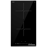 Варочная поверхность Kuppersberg/ Варочная поверхность Kuppersberg, High-Tech, индукция, 30 см, 2 зоны нагрева, 9 уровней мощности, inverter, таймер, пауза, Booster, слайдерное управление, цвет черный