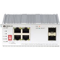 OI3106P/60W/A1A Коммутатор/ Managed L2 Industrial Fast Ring Switch 4x1000Base-T PoE, 2x1000Base-X SFP, PoE Budget 60W, Surge 4KV, -40 to 75°C
