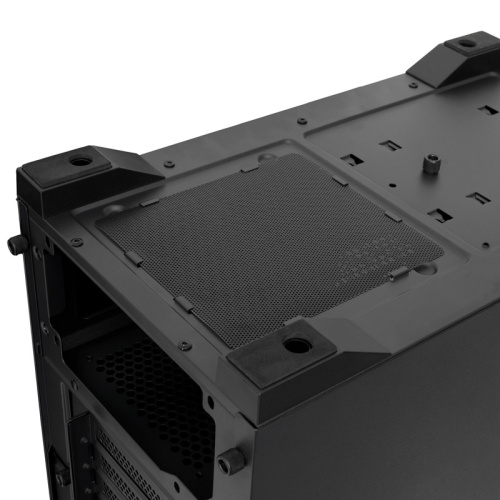 M521-TGBK-ARGB Корпус без блока питания/ Case HSPD M521, Mesh Mid Tower, Black, slide TG, 0.45 SPCC, 4x120mm ARGB (M11-120) ATX, mATX, mITX 160/330/184mm 2x2.5", -, 7xPCI 2xUSB-A 3.0, 1xUSB-A 1.0 390x200x449mm фото 8