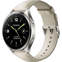 BHR9306GL Смарт-часы Xiaomi Watch 2 1.43" AMOLED корп.серый рем.белый разм.брасл.:140-210мм (BHR9306GL)