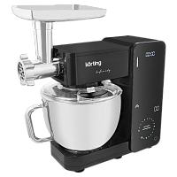 KKM0101MInfinity Кухонная машина KORTING/ Кухонная машина KORTING, сенсорное управление, ЖК-дисплей, с TOUCH управлением, 6 насадок ( насадка для смешивания, крюк для теста, венчик, насадка-мясорубка, насадка для колбас, насадка для кеббе), объем чаши 6 л