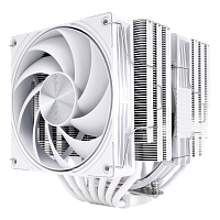 FT-140-WH Кулер для процессора/ CPU Cooler Thermalright Frost Tower 140 (4-pin PWM, 158mm, Al/Cu, 7x6mm, 1x120mm+1x140mm, 85.35/120CFM, 33.3/36.25dBA, 2400/1850RPM, S: 1851/1700/1200/115X/2011/2066, AM5/AM4, white)