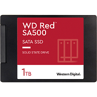 WDS100T1R0A Твердотельные накопители/ WD SSD Red SA500 NAS, 1000GB, 2.5" 7mm, SATA3, R/W 560/530MB/s, IOPs 95 000/85 000, DRAM buffer, TBW 600, DWPD 0.4 (12 мес.)