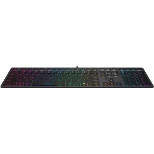 FX60HGREY/NEON Клавиатура A4Tech Fstyler FX60H серый USB slim LED (FX60H GREY/NEON) фото 10