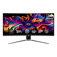 9S6-3DD04T-036 Монитор/ MPG 341CQPX QD-OLED 34.18", 3440 x 1440, QD-OLED, 178x178, 240Hz, 0.03ms, 2xHDMI, DP, 3xUSB, 1xType-C c PD, LTS 100x100VESA, 1y