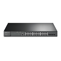 SG3428MP. Коммутатор/ JetStream 28-port Gigabit L2+ Managed Switch with 24-port PoE+, PoE budget up to 384W, support SDN UKplug