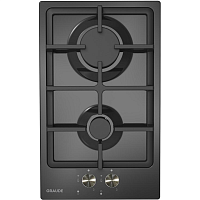 Встраиваемые газовые панели Graude/ Газ,  320 х 56 х 510 мм,  газовая варочная панель Comfort, управление с помощью поворотных переключателей, нержавеющая сталь, эмаль черного цвета, оригинальные комфорки SABAF, 1 мощная конфорка 3.0 кВт, 1 экономичная ко