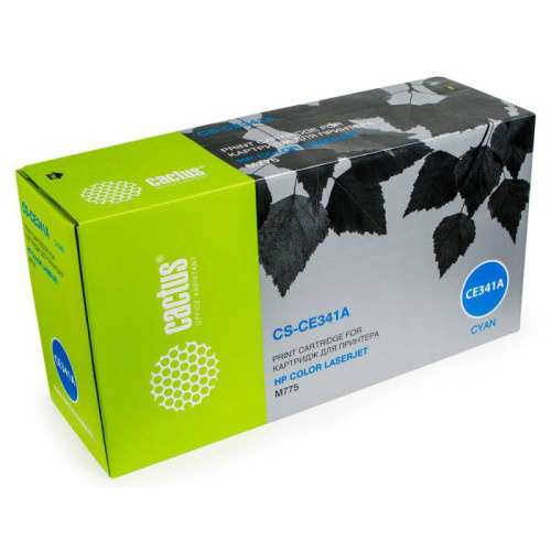-/ Картридж лазерный Cactus CS-CE341A CE341A голубой (16000стр.) для HP CLJ M775