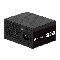 CP-9020256-EU Блоки питания/ Power Supply Corsair SF850, Model RPS0175, 850W 80+ Platinum (SFX, 3.1, PCIe 5.1, Full modular, 1x24(20+4)pin, 1x12VHPWR, 2x4+4-pin CPU +12V (EPS), 3x4-pin Molex, 3x6+2-pin PCIe, 8xSATA3, Active, 92x92mm, 125x100x63.5mm, APFC,
