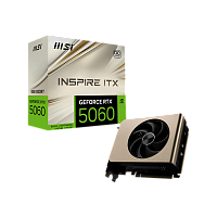 GeForceRTX50608GINSPIREITXOC Видеокарта/ GeForce RTX 5060 8G INSPIRE ITX OC