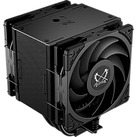 SCMG-6000DBE Кулер для процессора/ CPU Cooler Scythe Mugen 6 Dual Fan Black Edition (300W, 4-pin PWM, 154mm, Al/Cu, 6x6mm, 2x120mm, 60.29CFM, 26.88dBA, 2000RPM, S: 1851/1700/1200/115X/2011/2066, AM5/AM4, black)