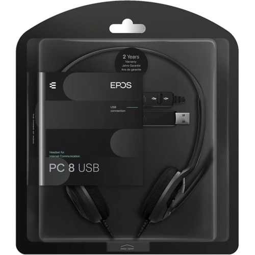 1000432 Проводная гарнитура/ EPOS / Sennheiser Headset PC 8, Stereo, USB, [1000432/504197] фото 3