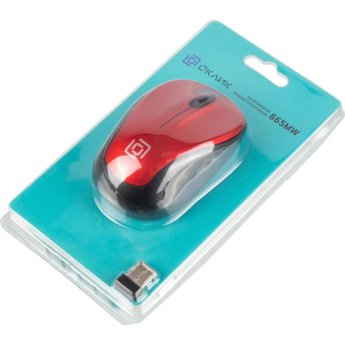 1025135 Мышь Oklick 665MW черный/красный оптическая 1600dpi беспров. USB для ноутбука 3but (1025135) фото 2 1025135 Мышь Oklick 665MW черный/красный оптическая 1600dpi беспров. USB для ноутбука 3but (1025135) фото 2