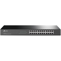 TL-SF1024 Коммутатор/ 24-port 10/100M Switch, 24 10/100M RJ45 ports, 1U 19-inch rack-mountable steel case