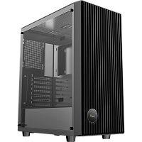 Gamma-C70-BKG000XX-GL Корпус ПК без блока питания/ Case Ocypus Gamma C70 BK, Midi-Tower, TG, no fans, 1xUSB-A 3.0 + 1xUSB 2.0, ATX, mATX, mITX Black